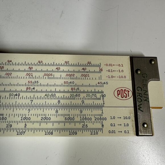 Vintage Frederick Post Co. Versalog 1460 Slide Rule Leather Case Hemmi Japan - Picture 10 of 10